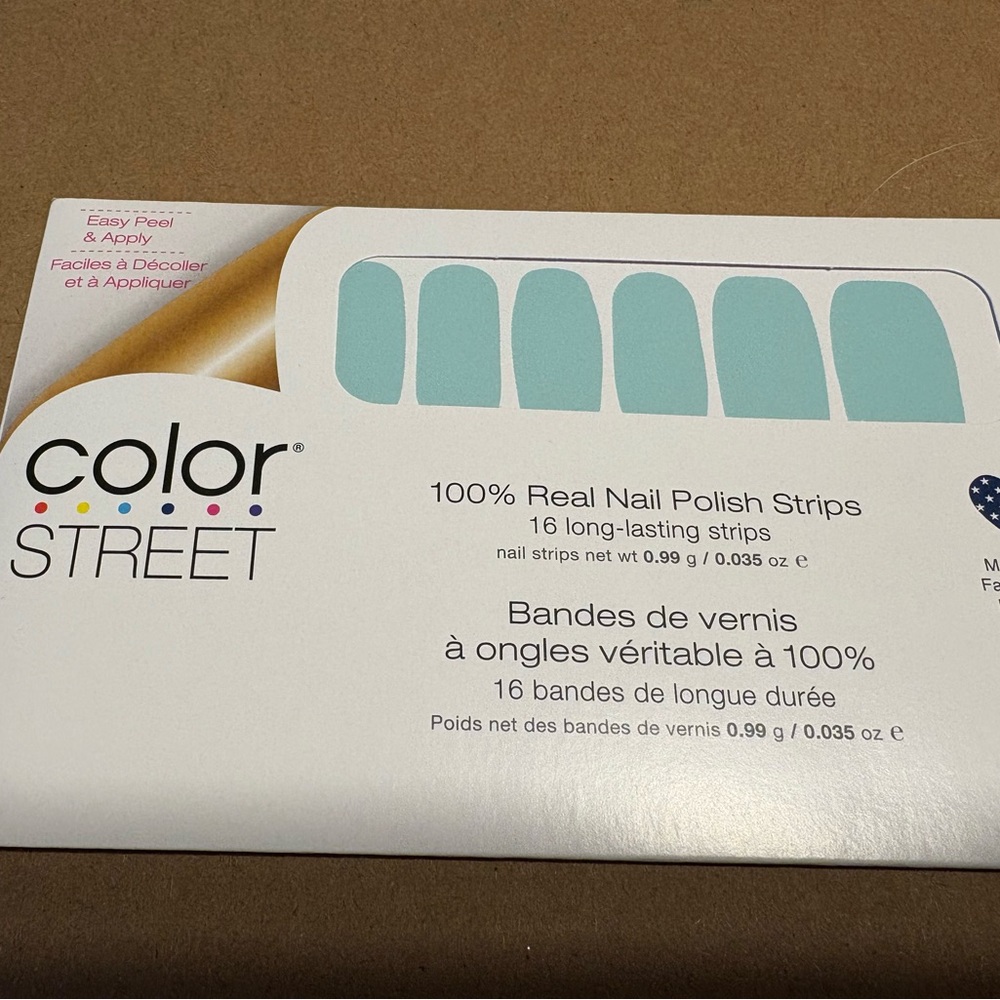 Color Street Teal Nail Polish Strips